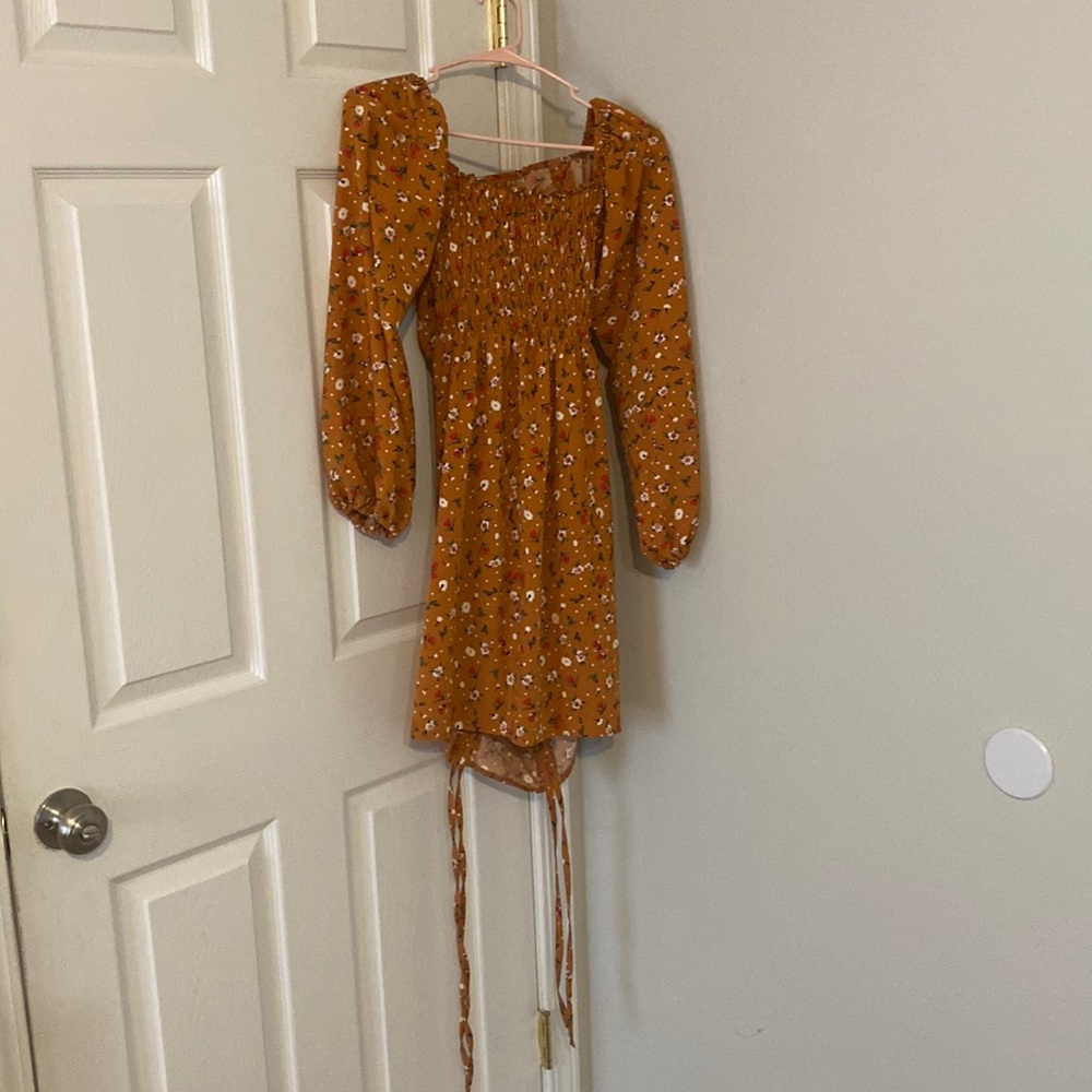 Women 3/4 sleeves mini dress
